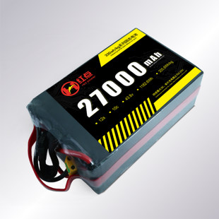 红点 半固态电池 330系列 27000mah 12s 长航时 低温 无人机电池