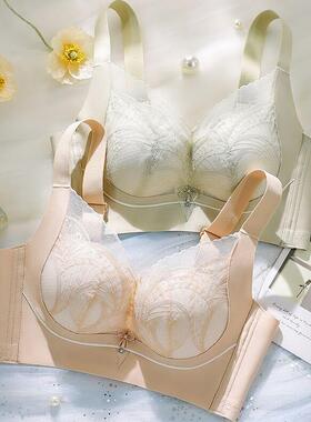 黛轩娜文胸8331小胸聚拢上薄下厚b杯无磁红色收副乳调整型内衣女