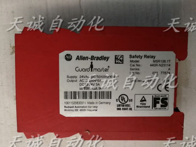 原装 AB罗克韦尔Allen-Bradley安全继电器 MSR126.1T 440R-N23114