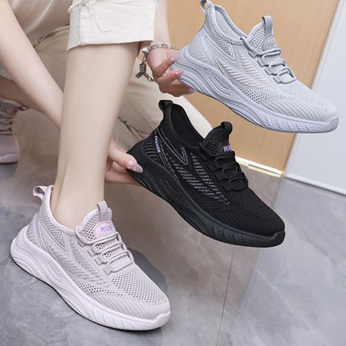 春夏北京女网鞋透气超轻弹力休闲