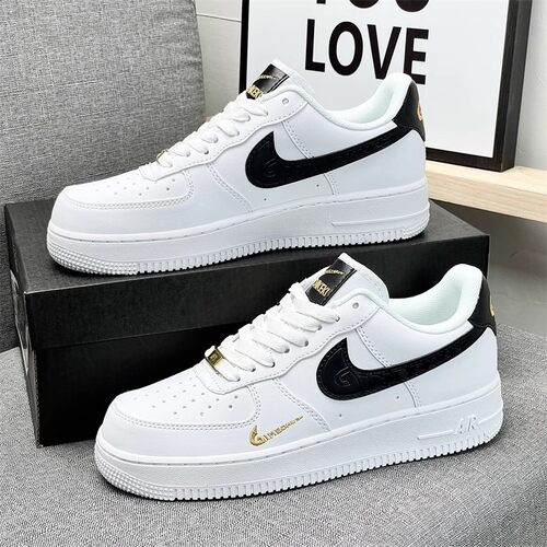 莆田aj空军一号AF1男鞋正品白黑金女鞋增高百搭学生运动休闲鞋