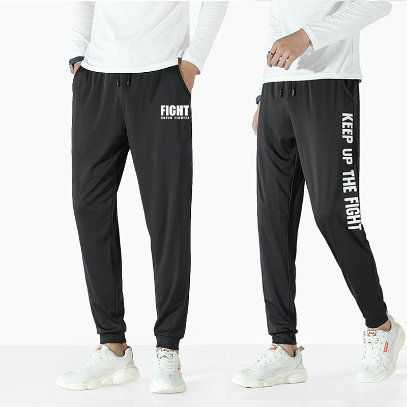 薄款运动裤男宽松透气跑步健身