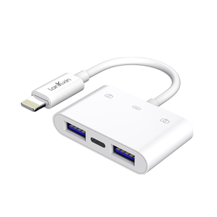 兰科芯适用于苹果OTG转接头iPhone外接手机u盘移动硬盘lightning转换器USB3.0数据线平板ipad读取鼠标键盘