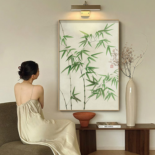 墙蛙客厅新中式节节高升挂画
