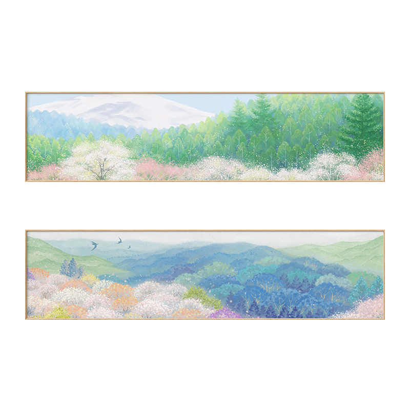 墙蛙简约现代卧室床头原创装饰画