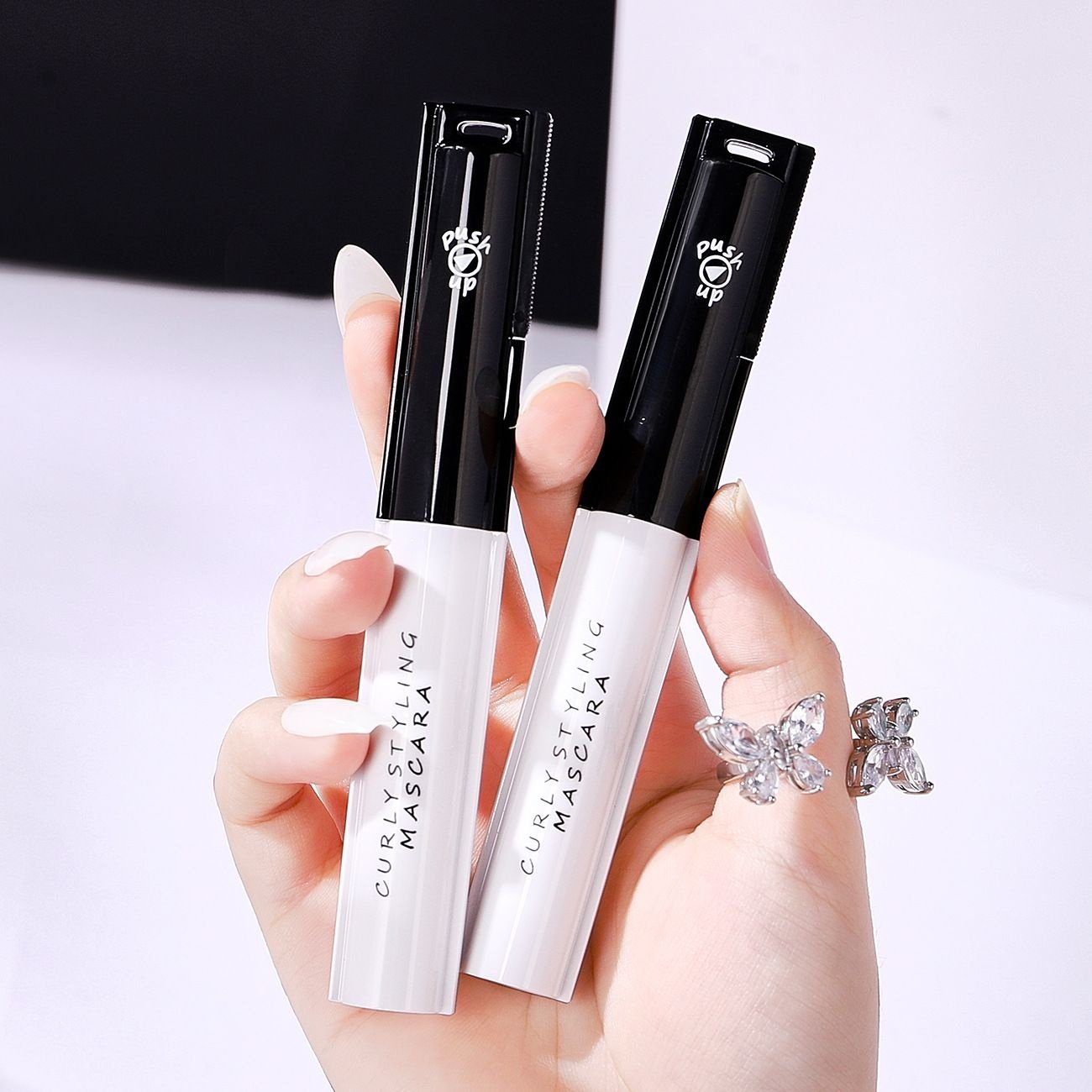 卷翘造型睫毛膏防水浓密细小刷头持久不易晕染脱妆打底膏正品牌