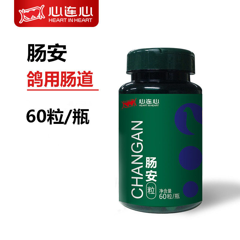 心连心肠安胶囊60粒信鸽用品赛鸽沙门水便绿便鸽子调理肠道非鸽药