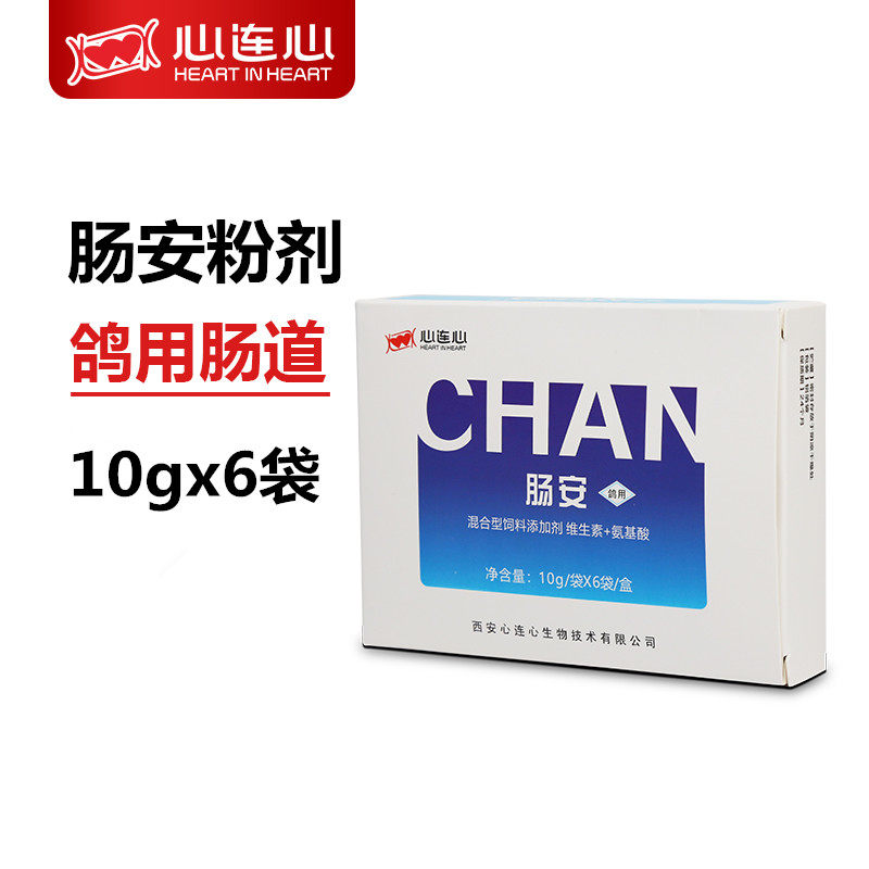心连心肠安粉60克信鸽用品赛鸽沙门水绿粪便鸽子调理肠道非鸽子药