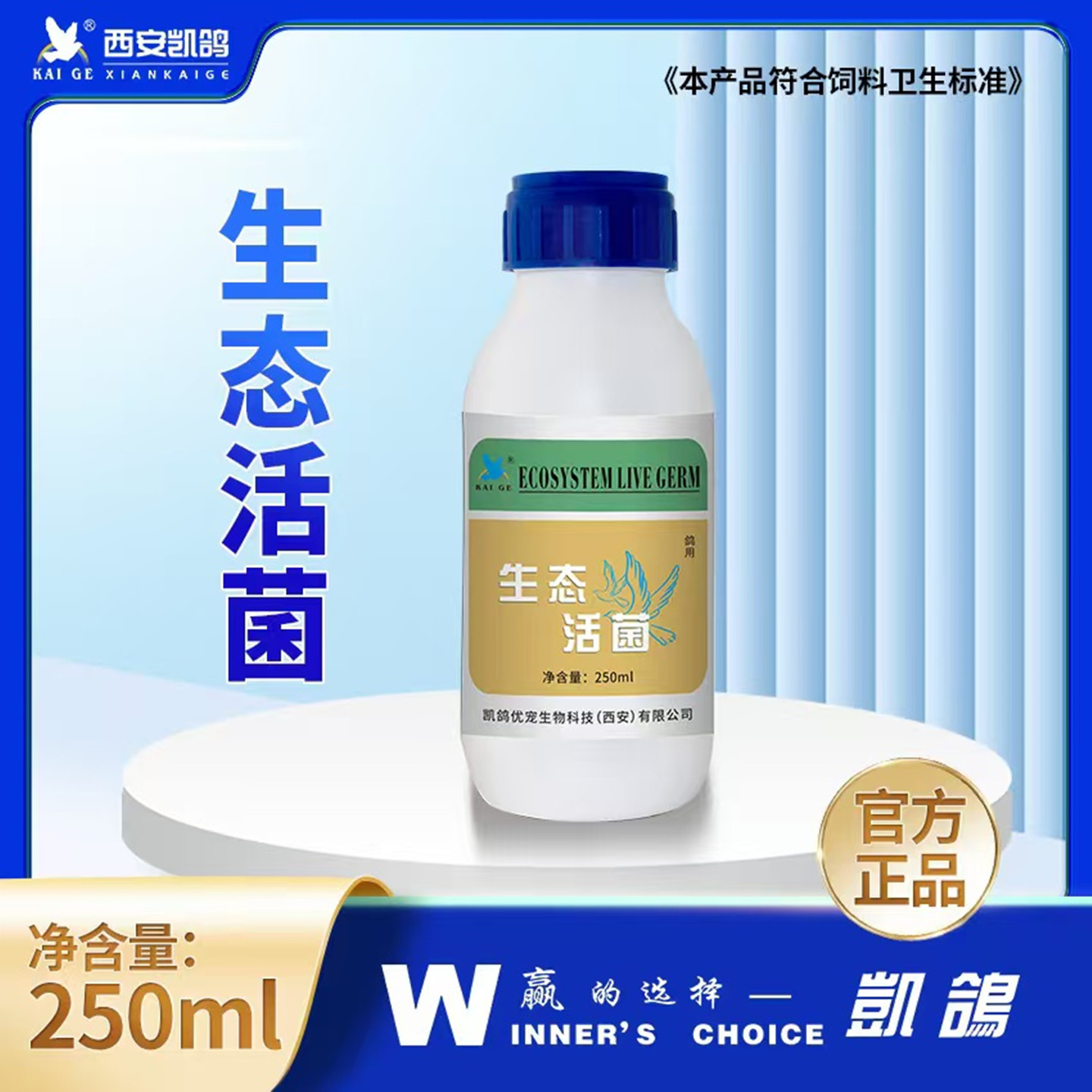凯鸽生态活菌赛鸽肠道益生菌液