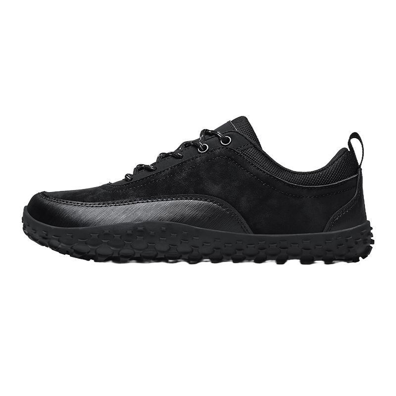 Large Size Hiking Shoes for Men with Wide Feet and Wide Toe Box, Autumn Leather Soft-Soled Waterproof Non-Slip Casual Shoes Size 48