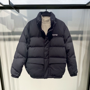 冬季新品刺绣羽绒服男短款工装青年加厚立领休闲拼接鸭绒潮流外套