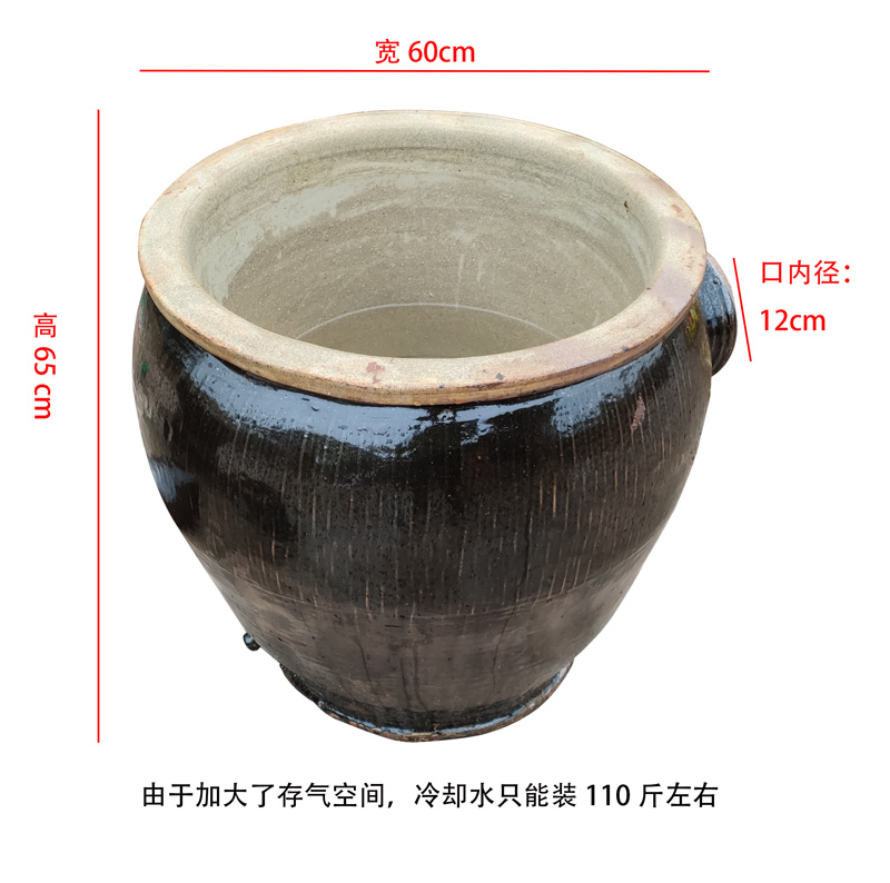 农村传统土古法陶瓷蒸酿酒器设备瓦缸天锅酒甑双层酿酒冷却夹缸