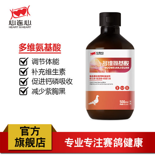 心连心大全赛鸽信鸽用品营养品提升体质多维氨基酸500ml