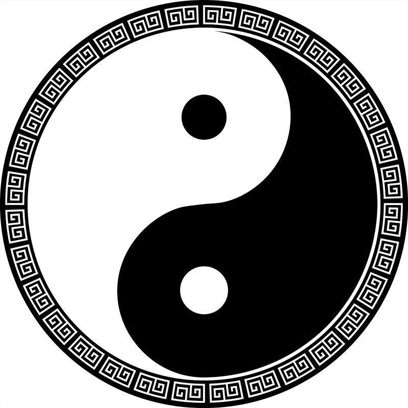 阴阳太极八卦图地毯 道士罡毯 先天后天地垫圆形黑白太极八卦地毯