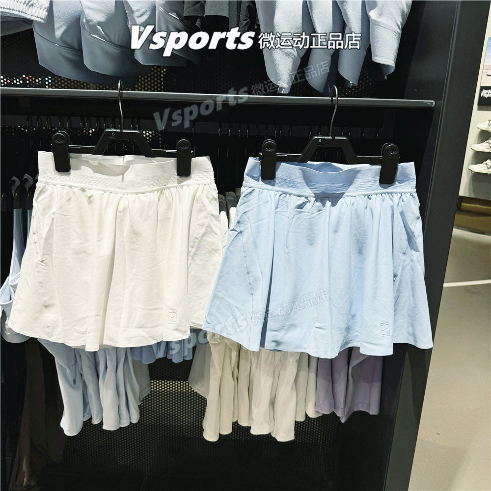 NIKE耐克短裙女裙裤2025夏运动网球百褶裙 FZ6730 FZ6513-100-422