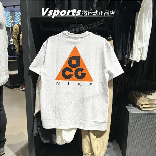 nike耐克t恤男子2025夏季运动ACG户外宽松背后图案短袖HJ0799-121