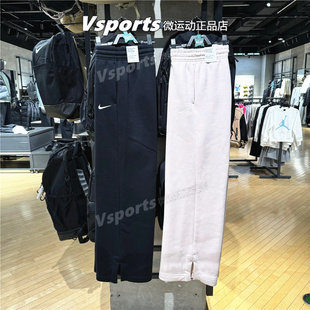 Nike耐克女裤2025秋冬季新款加绒运动休闲宽松直筒长裤IH1012-010