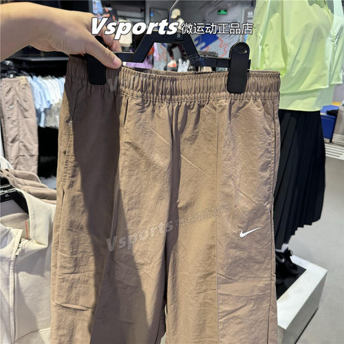 专柜正品耐克运动长裤女2025新款休闲宽松直筒裤子FQ3589-010-233