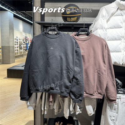 正品耐克卫衣男2025冬新款加绒篮球运动圆领套头衫IM5902-237-010