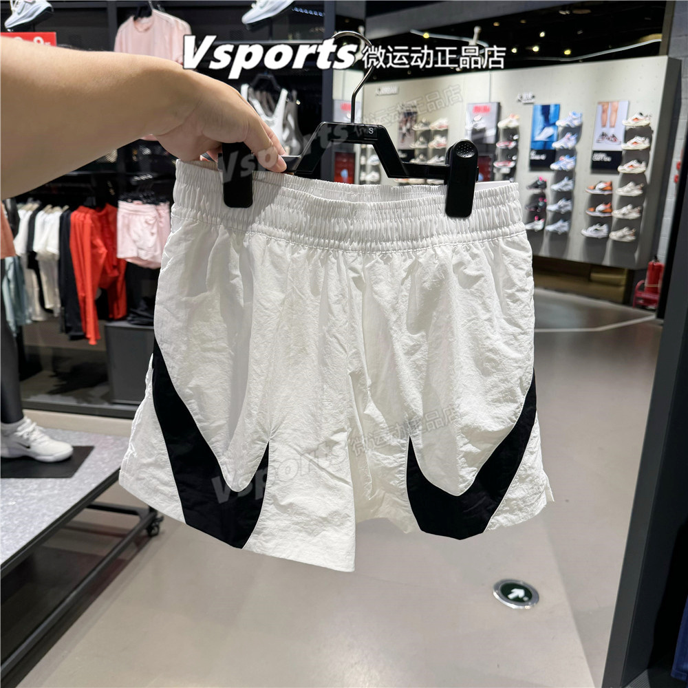 正品耐克短裤女子2025夏季运动锦纶宽松速干五分裤HV2360-100-652