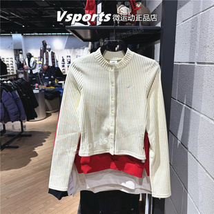 耐克女上衣内搭2026春季 夹克IF0235 新款 修身 744 运动休闲短款 正品