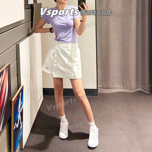 耐克短裙女性感2025夏季新款运动休闲小标短裤裙裤HM6980-100
