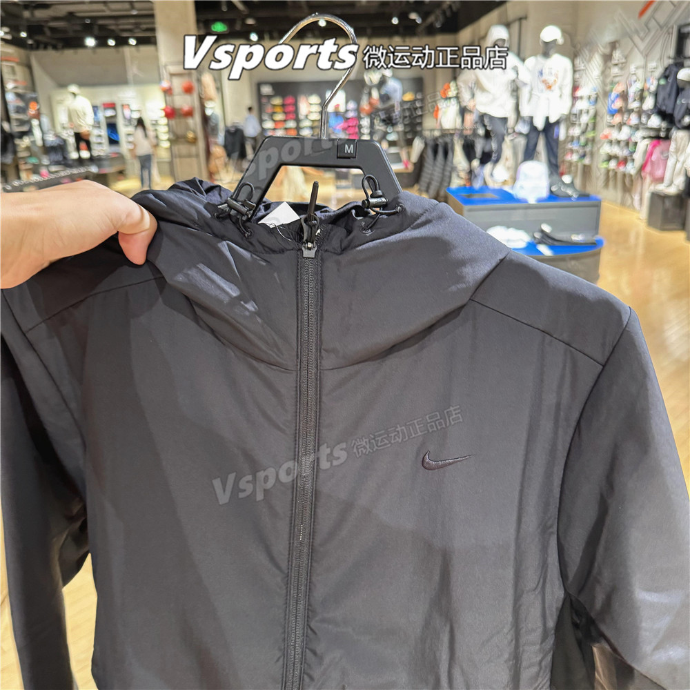 专柜正品耐克棉衣外套男2025秋冬防风棉服连帽夹克FB7545-010-289