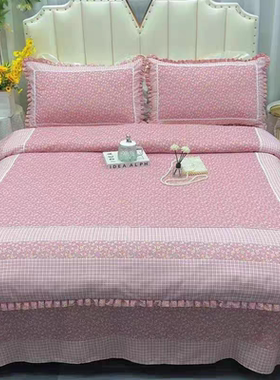韩式ins公主风全棉四件套纯棉简约单双人韩版床裙床上用品4件套