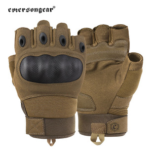 爱默生新品战术手套全指硬壳防护登山手套摩托车骑行触屏减震手套