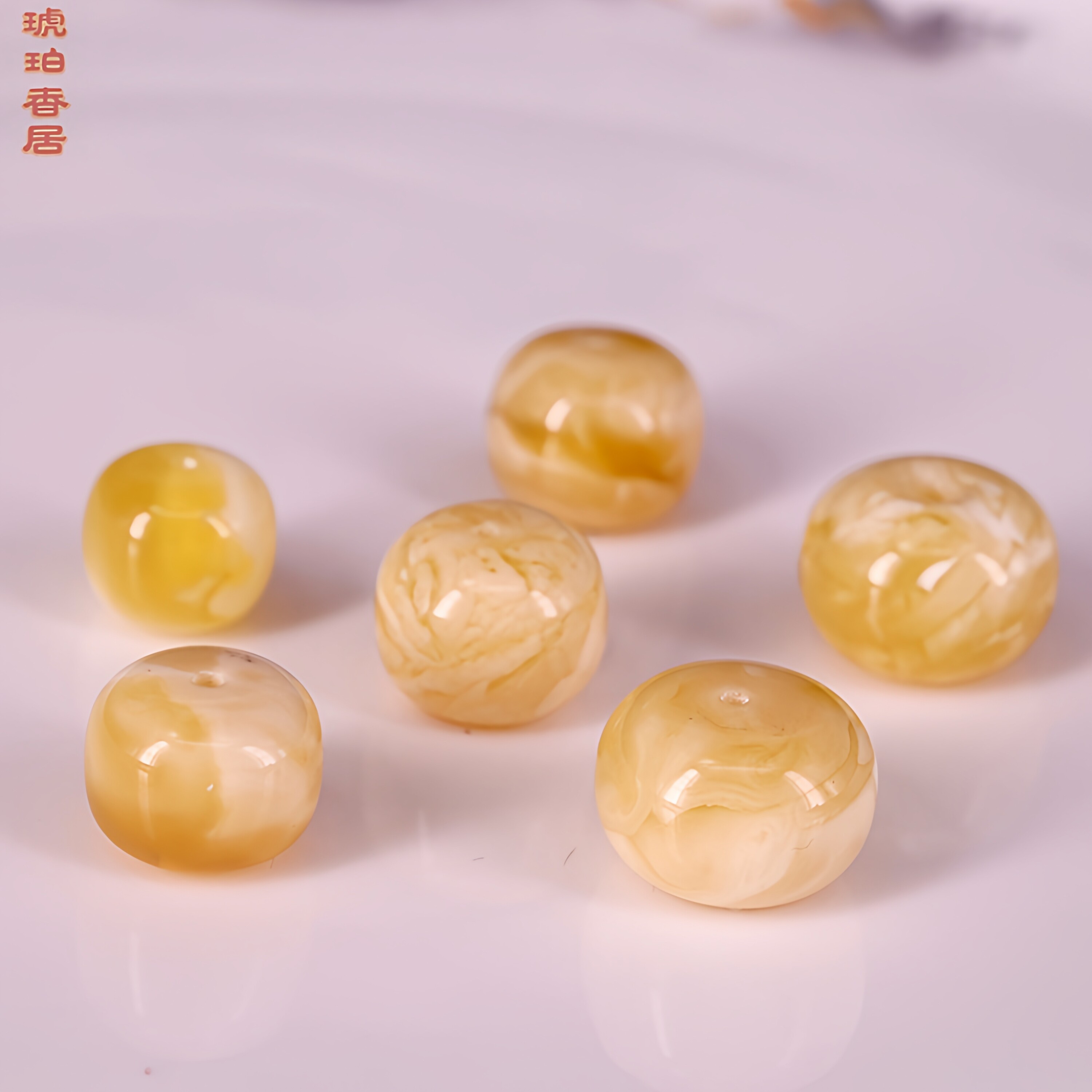 天然原矿琥珀蜜蜡墩子饼子