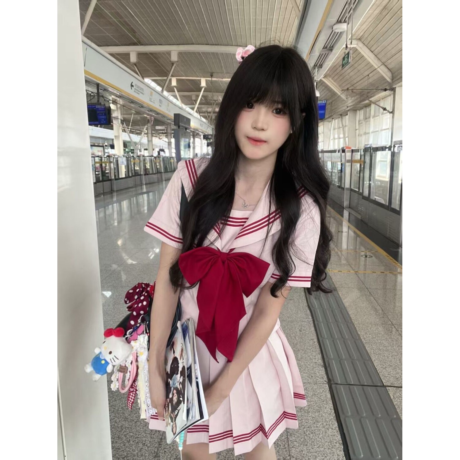 雾岛听椿【夕 岚】正版jk制服套装基础款jk水手服百褶短裙套装