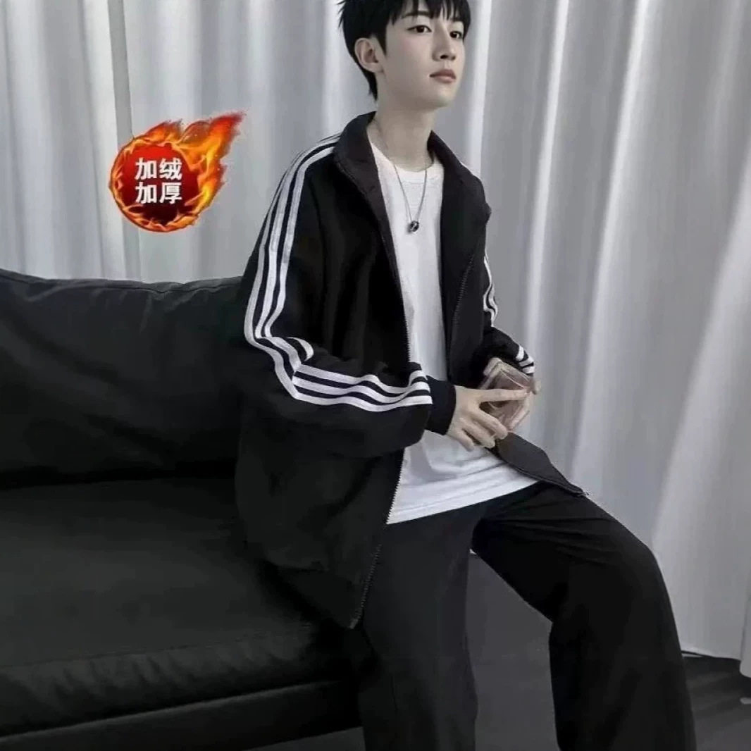 韩版三杠棒球服夹克64