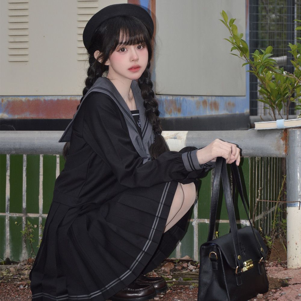 【神北JK】原创 北樱 日系jk制服jk水手服套装春秋款基础装学院风