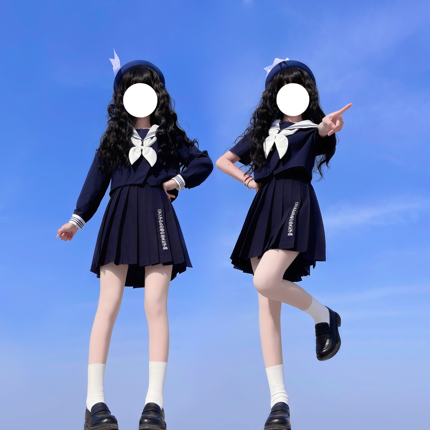 【蓝莲】小丢家原创日系正版水手服JK制服长短袖校供学院女生班服