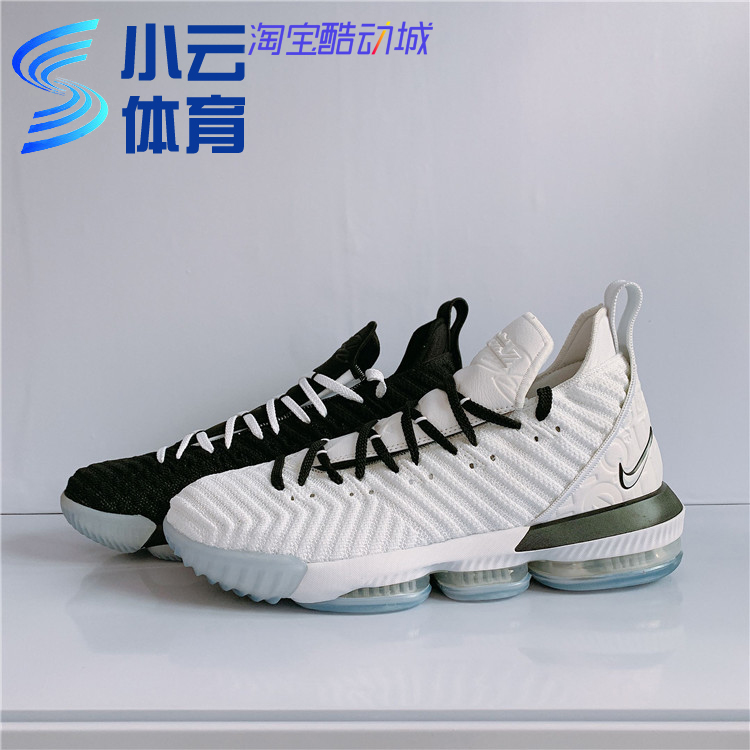 耐克LeBron LBJ詹姆斯16代黑白鸳鸯男子实战篮球鞋BQ5970-100-101 运动鞋new 篮球鞋 原图主图