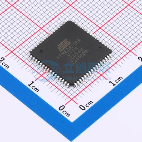 ATMEGA128A-AUR TQFP-64(14x14) 单片机(MCU/MPU/SOC) 全新原装