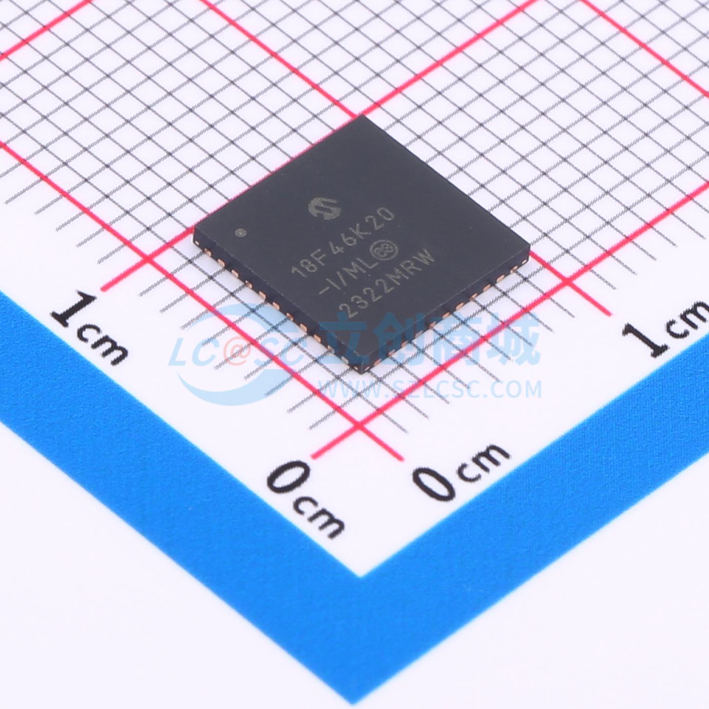 PIC18F46K20-I/ML QFN-44(8x8) 单片机(MCU/MPU/SOC) 全新原装 元