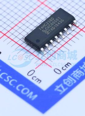 74HC238D,653 SOIC-16 信号开关/编解码器/多路复用器 全新原装安