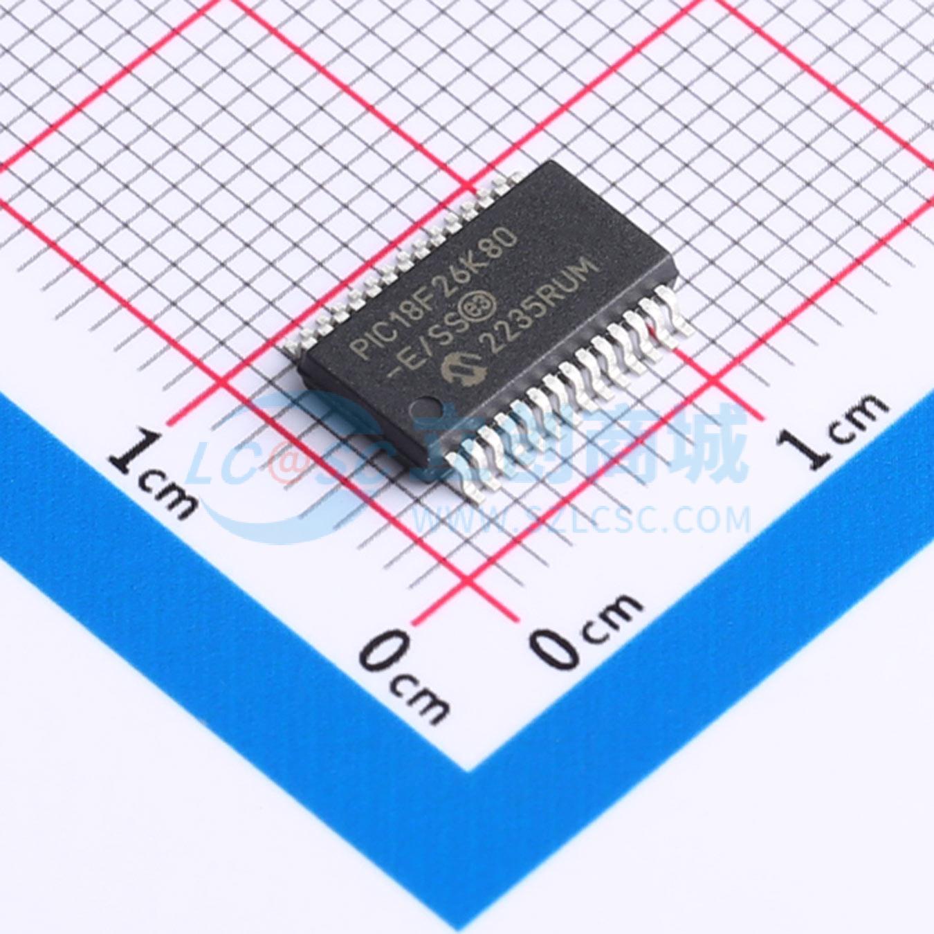 PIC18F26K80-E/SS SSOP-28-208mil 单片机(MCU/MPU/SOC) 全新原装
