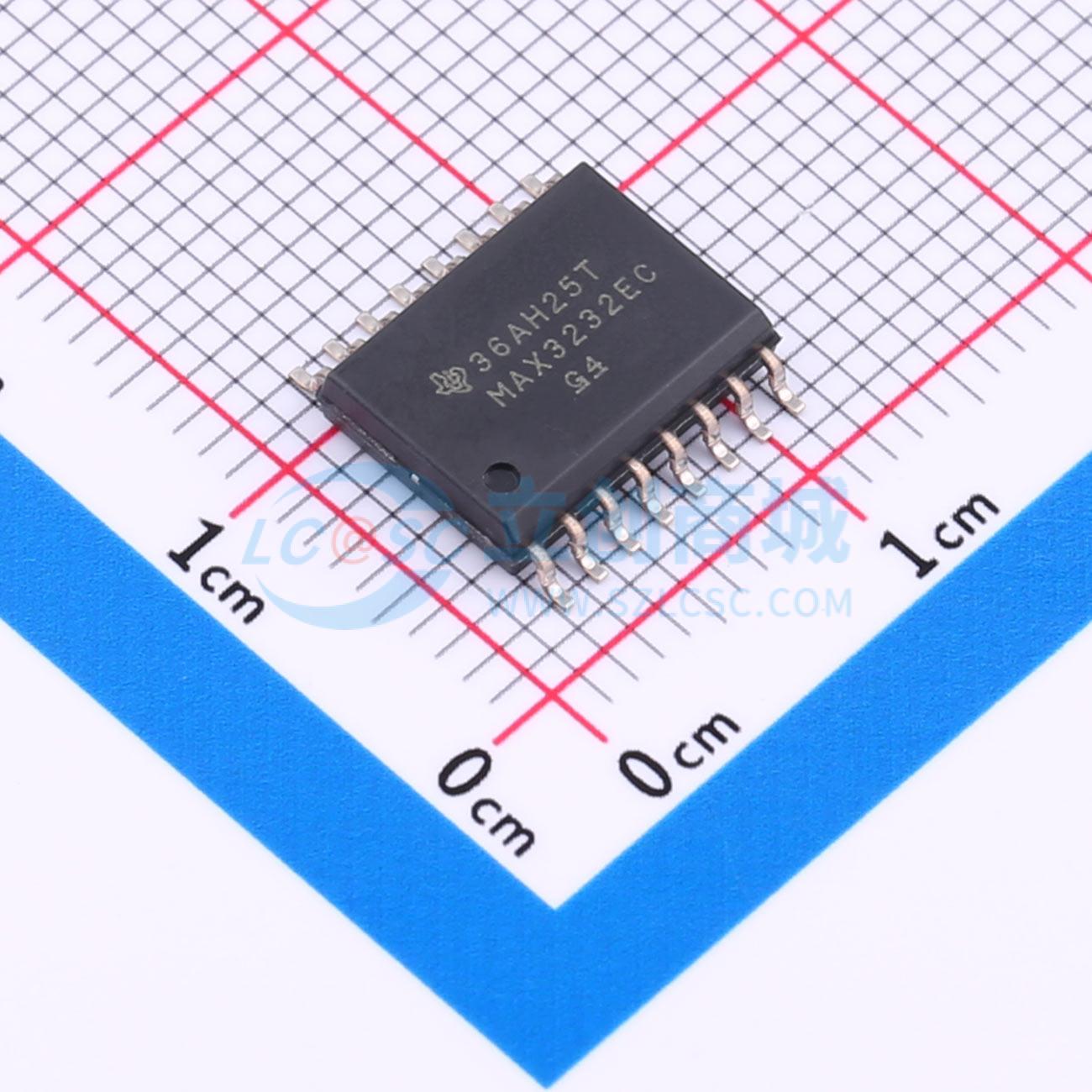 MAX3232ECDWR SOIC-16-300mil RS232芯片TI (德州仪器) 全新原装
