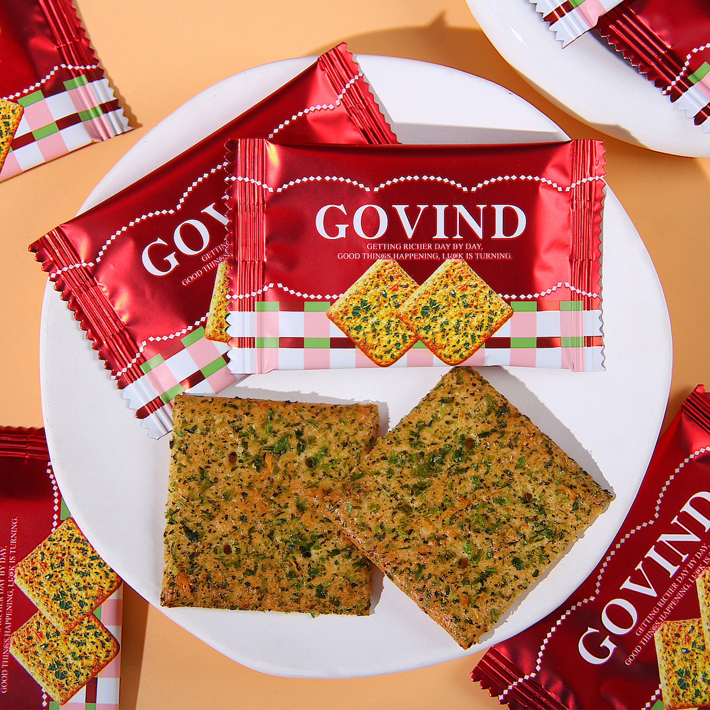 GOVIND歌芬迪海苔肉松脆喜糖婚庆结婚休闲办公室下午茶解馋小零食