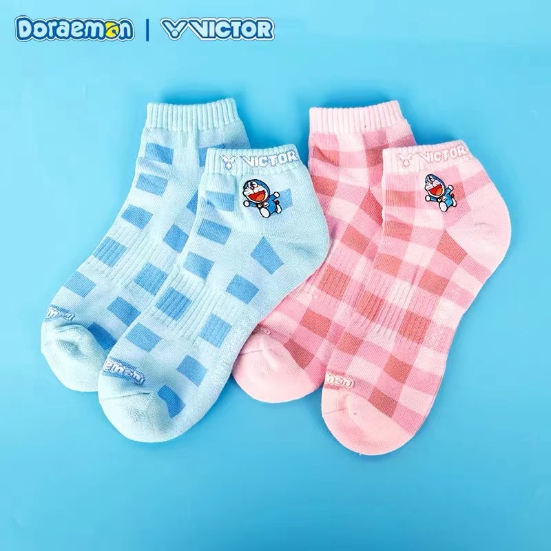 2025年哆啦A梦系列胜利victor威克多男女毛巾底运动袜子SK514DRM