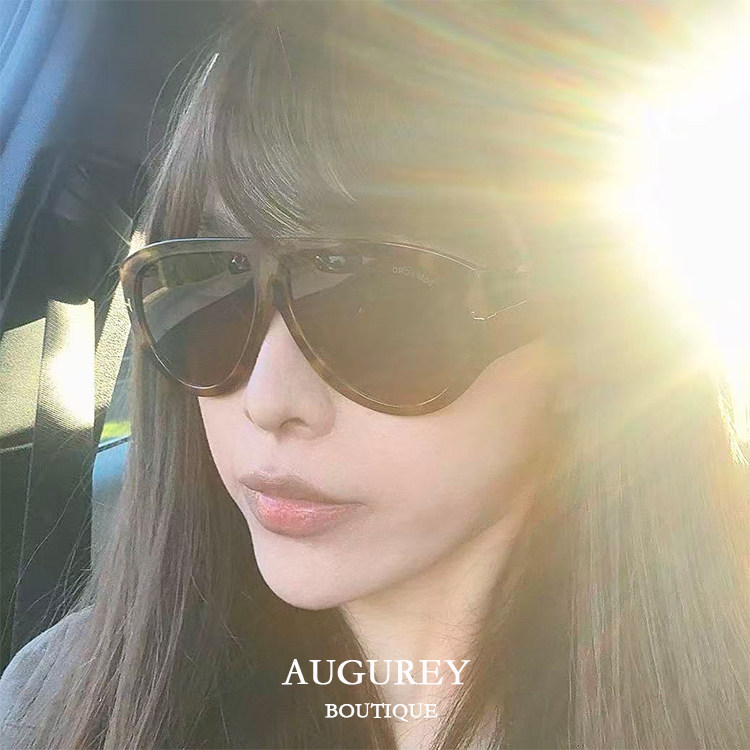 AUGUREY 04/30 古早风太阳镜飞行员墨镜大框女款复古网感时尚眼镜