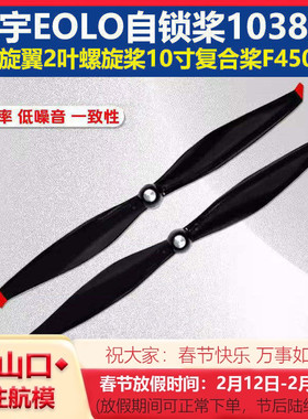朗宇EOLO自锁桨1038航模多旋翼高效率2叶螺旋桨10寸复合桨叶F450