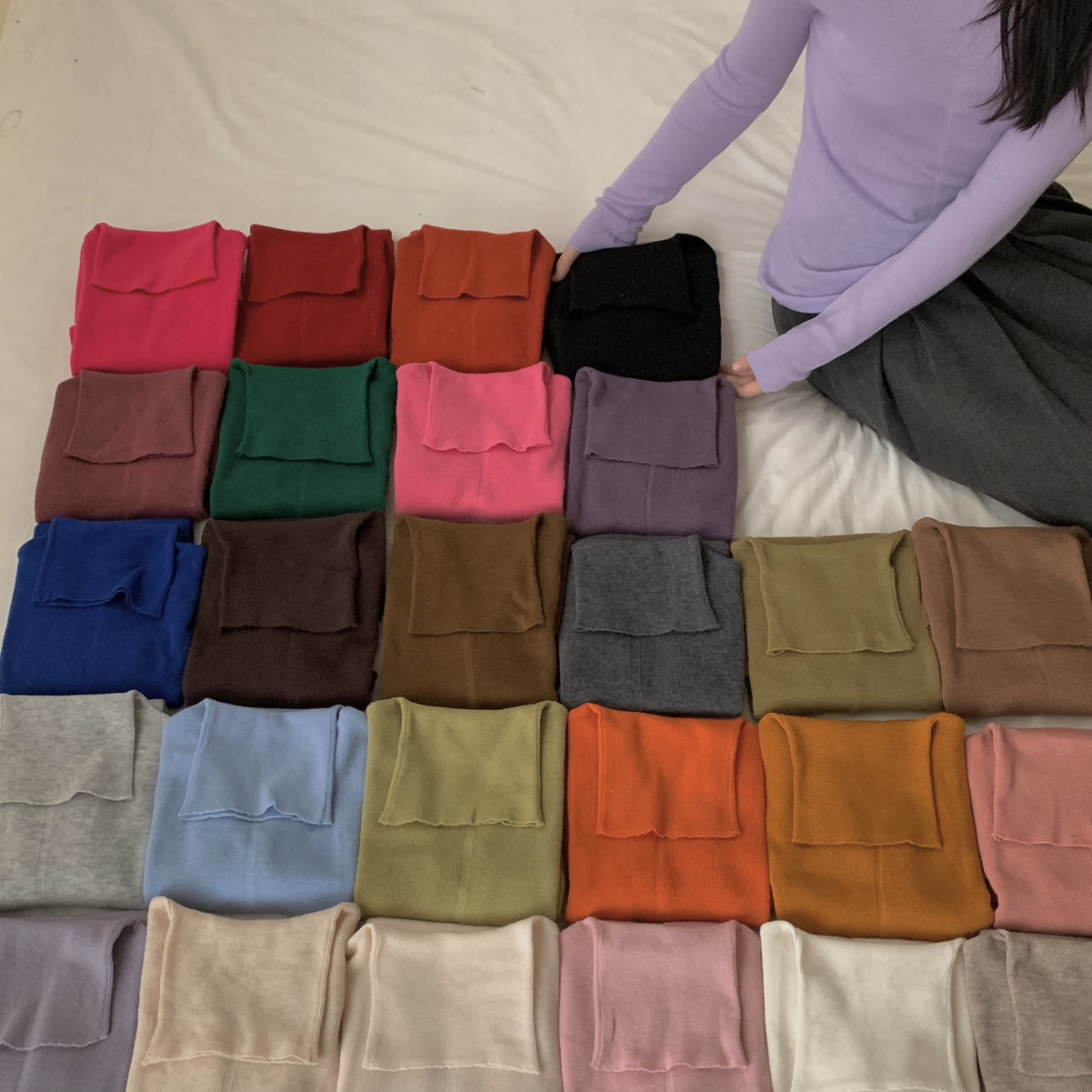 MUUTIS冬上新百搭毛针织衫随意搭配高领柔软100%羊毛打底衫69-01