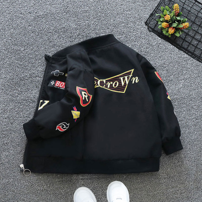 男童童装棒球服2025新款秋装女童上衣秋款中大童外套春秋夹克风衣