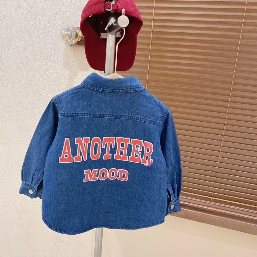 女童中长款牛仔外套洋气时髦春秋2025新款儿童网红上衣宝宝秋装潮