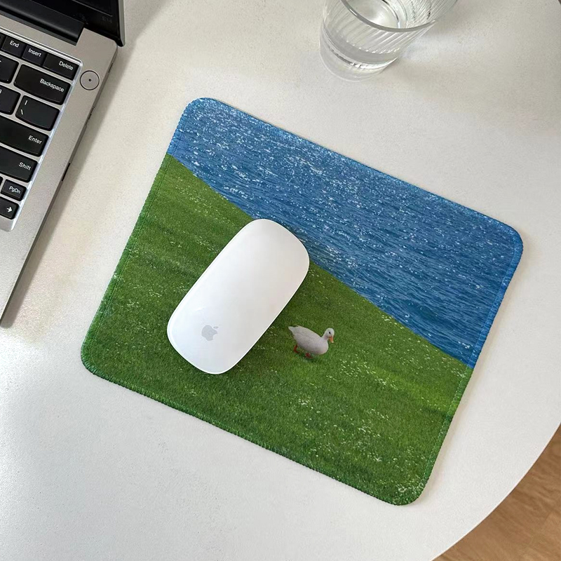 『一江春水』划水时间原创摄影春天护眼 鼠标垫防滑桌垫锁边加厚