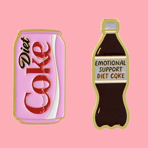 可乐coke胸针别针服装包包配饰合金徽章外贸热销