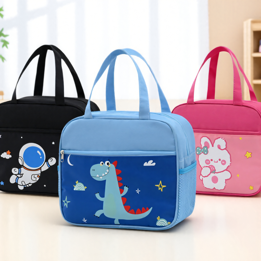 大容量手提饭盒袋小学生带饭上班族便当袋子保温防水早餐包午餐袋